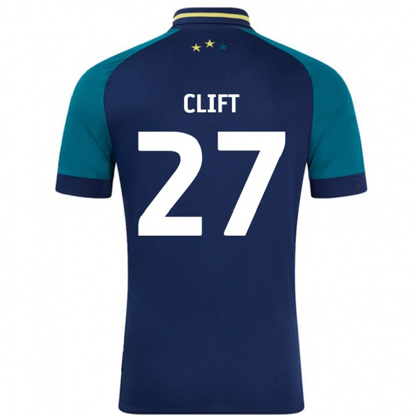 Danxen Kinder Cassidy Clift #27 Marine Dunkelgrün Auswärtstrikot Trikot 2024/25 T-Shirt Schweiz