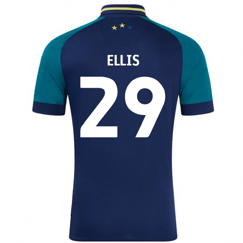 Danxen Kinder Molly Ellis #29 Marine Dunkelgrün Auswärtstrikot Trikot 2024/25 T-Shirt Schweiz