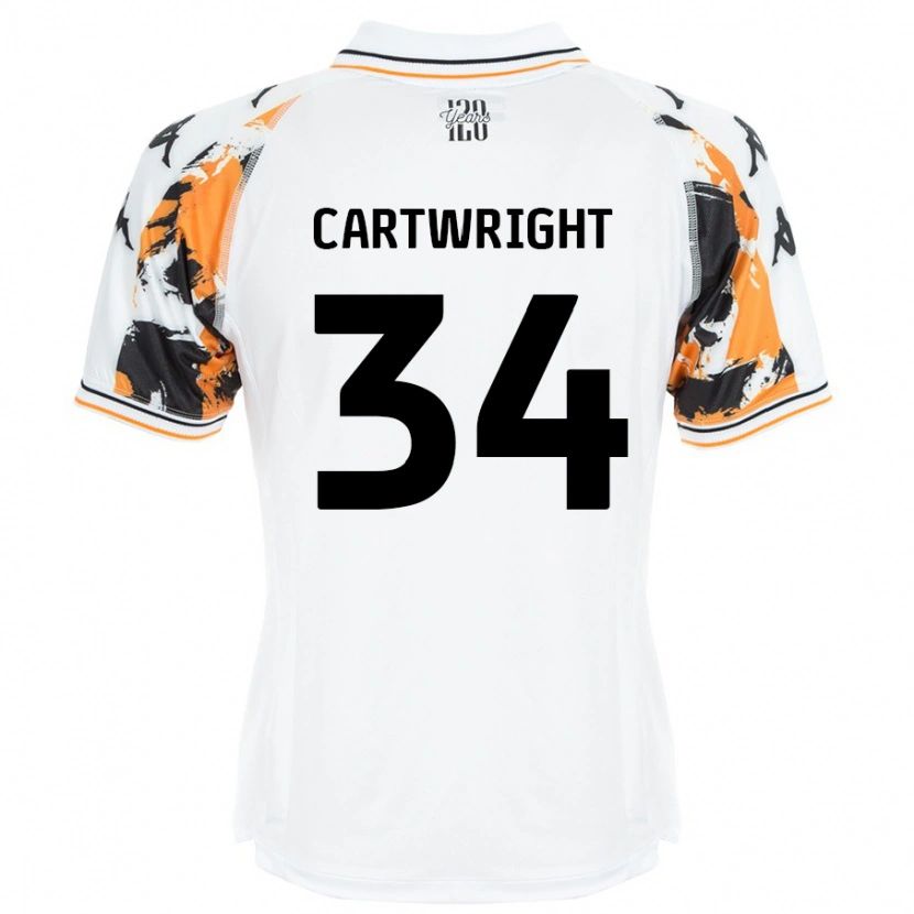 Danxen Kinder Harvey Cartwright #34 Weiß Auswärtstrikot Trikot 2024/25 T-Shirt Schweiz