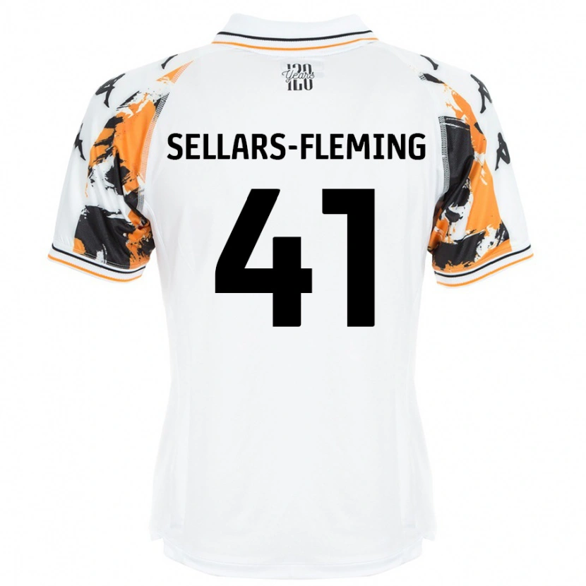 Danxen Kinder Tyrell Sellars-Fleming #41 Weiß Auswärtstrikot Trikot 2024/25 T-Shirt Schweiz