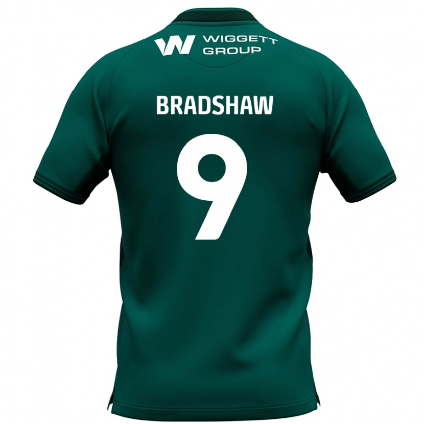 Danxen Kinder Tom Bradshaw #9 Grün Auswärtstrikot Trikot 2024/25 T-Shirt Schweiz