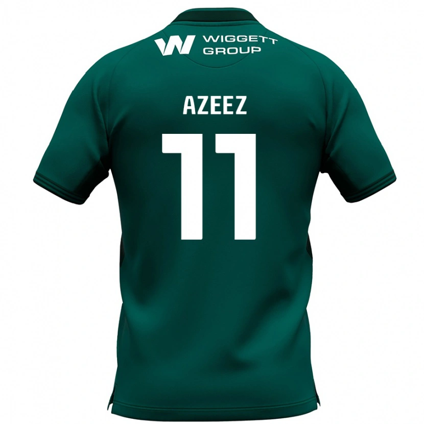 Danxen Kinder Femi Azeez #11 Grün Auswärtstrikot Trikot 2024/25 T-Shirt Schweiz