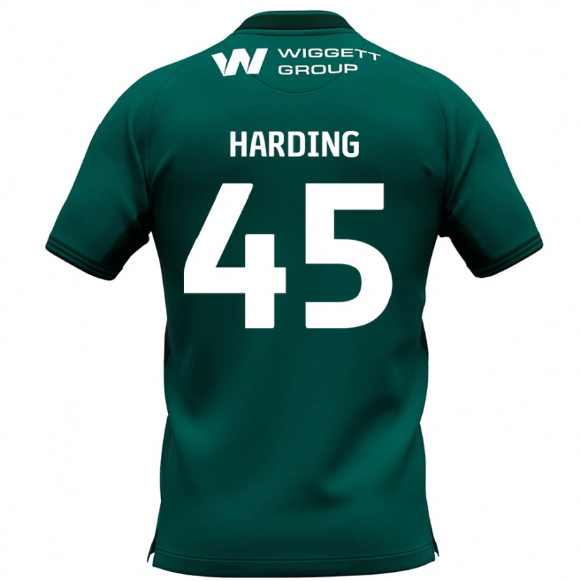 Danxen Kinder Wes Harding #45 Grün Auswärtstrikot Trikot 2024/25 T-Shirt Schweiz