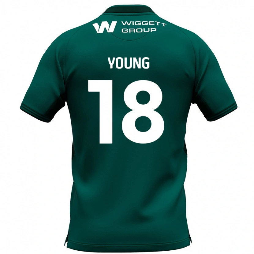 Danxen Kinder Michelle Young #18 Grün Auswärtstrikot Trikot 2024/25 T-Shirt Schweiz