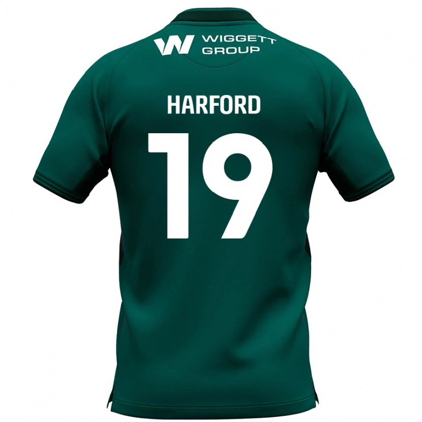 Danxen Kinder Beth Harford #19 Grün Auswärtstrikot Trikot 2024/25 T-Shirt Schweiz