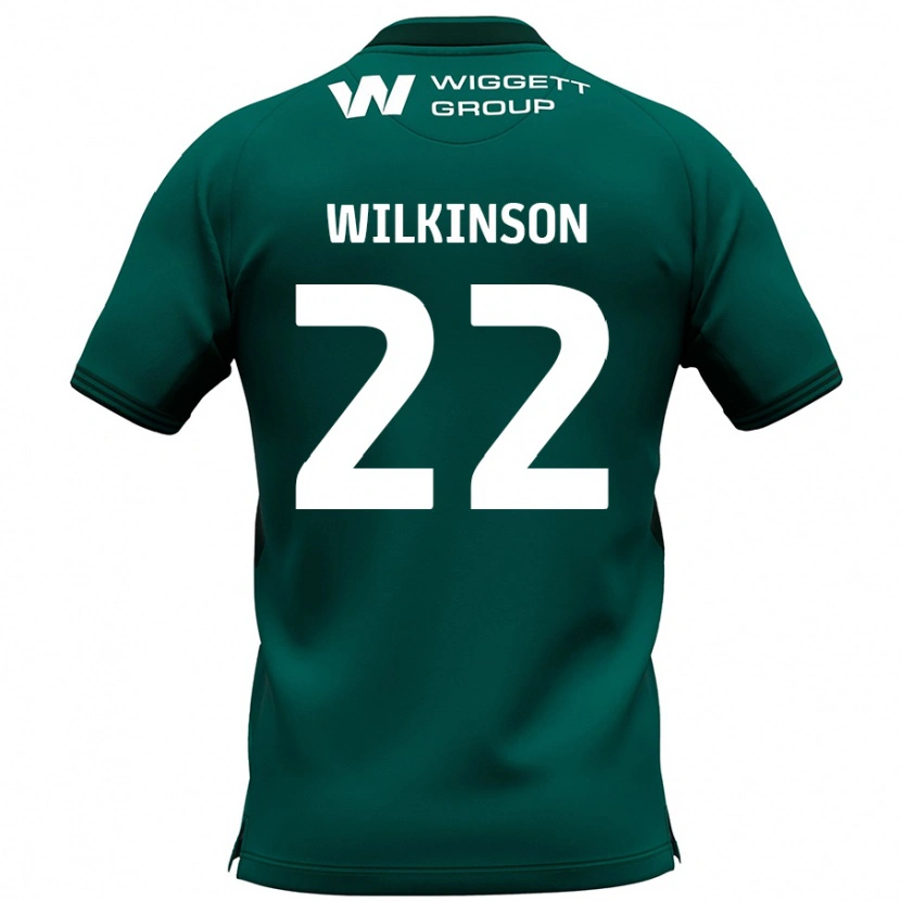 Danxen Kinder Chloe Wilkinson #22 Grün Auswärtstrikot Trikot 2024/25 T-Shirt Schweiz