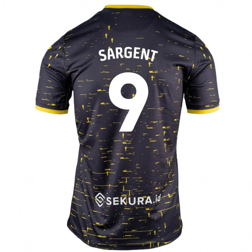 Danxen Kinder Josh Sargent #9 Schwarz Gelb Auswärtstrikot Trikot 2024/25 T-Shirt Schweiz