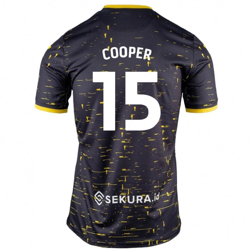 Danxen Kinder Naomi Cooper #15 Schwarz Gelb Auswärtstrikot Trikot 2024/25 T-Shirt Schweiz