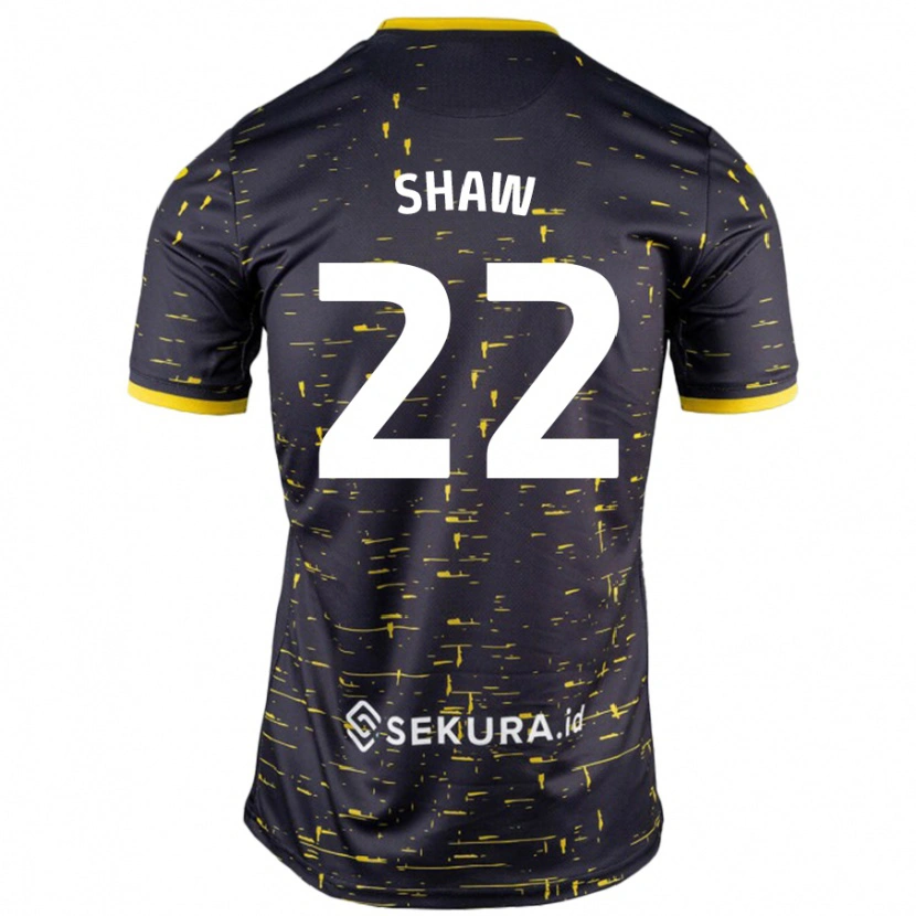 Danxen Kinder Shannon Shaw #22 Schwarz Gelb Auswärtstrikot Trikot 2024/25 T-Shirt Schweiz