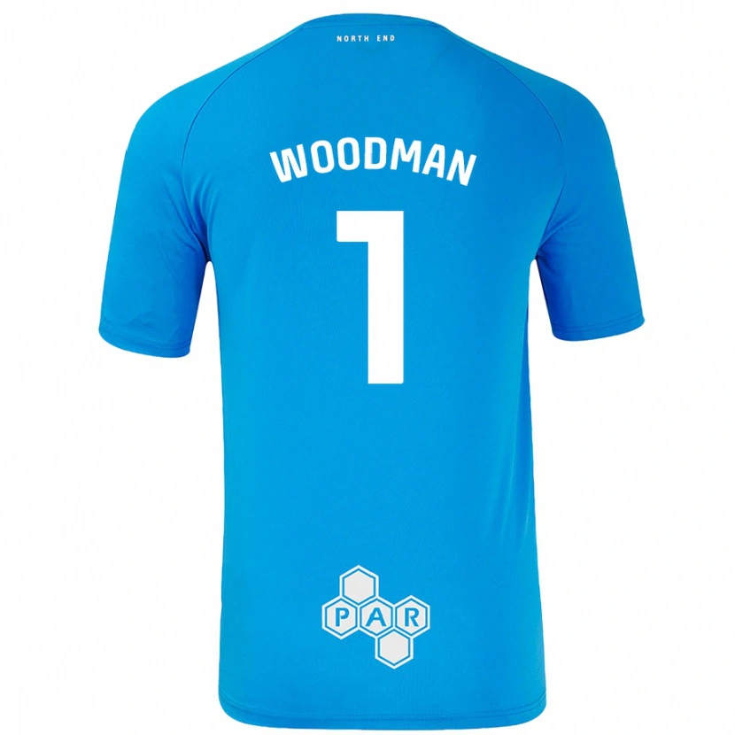 Danxen Kinder Freddie Woodman #1 Himmelblau Auswärtstrikot Trikot 2024/25 T-Shirt Schweiz