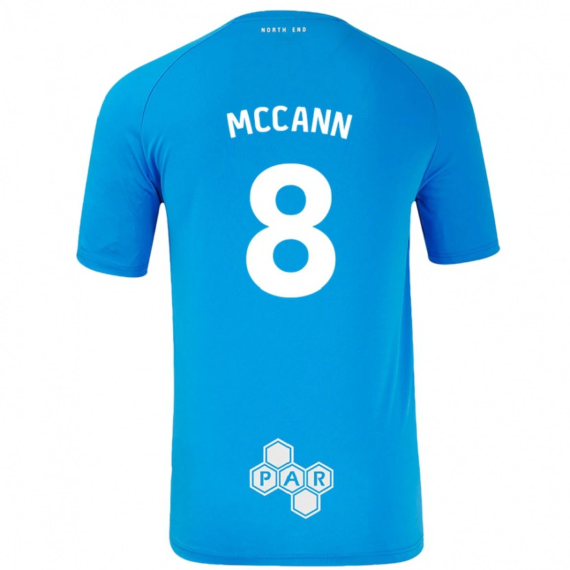 Danxen Kinder Ali Mccann #8 Himmelblau Auswärtstrikot Trikot 2024/25 T-Shirt Schweiz