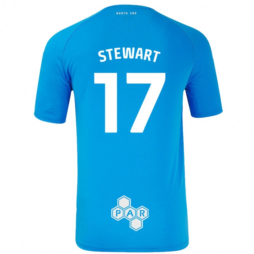 Danxen Kinder Layton Stewart #17 Himmelblau Auswärtstrikot Trikot 2024/25 T-Shirt Schweiz