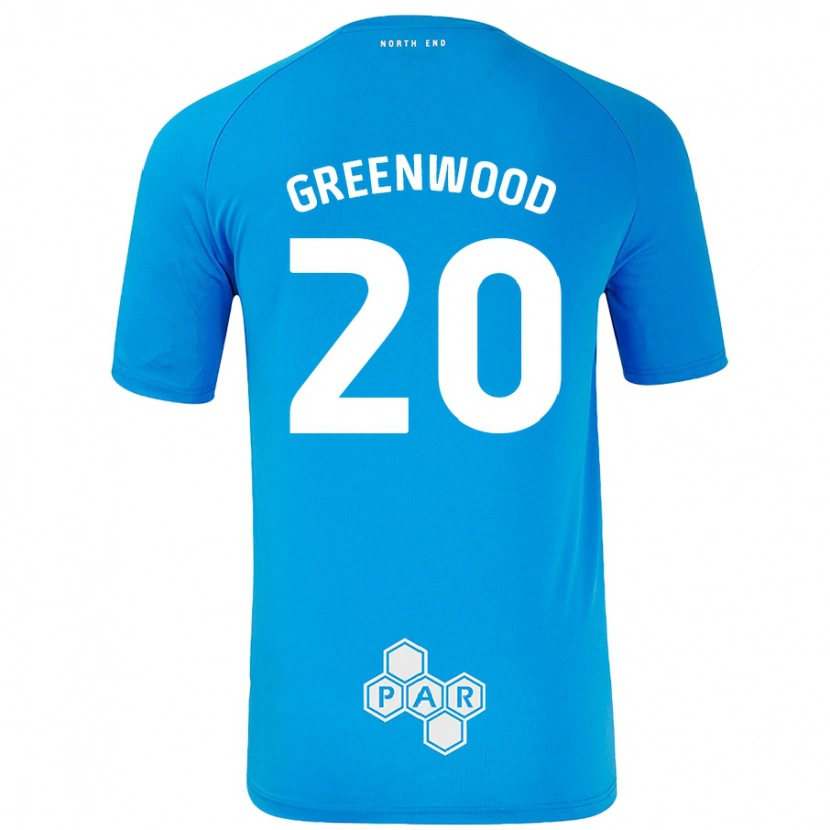 Danxen Kinder Sam Greenwood #20 Himmelblau Auswärtstrikot Trikot 2024/25 T-Shirt Schweiz