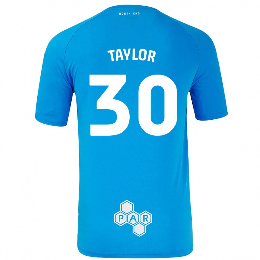 Danxen Kinder Kian Taylor #30 Himmelblau Auswärtstrikot Trikot 2024/25 T-Shirt Schweiz