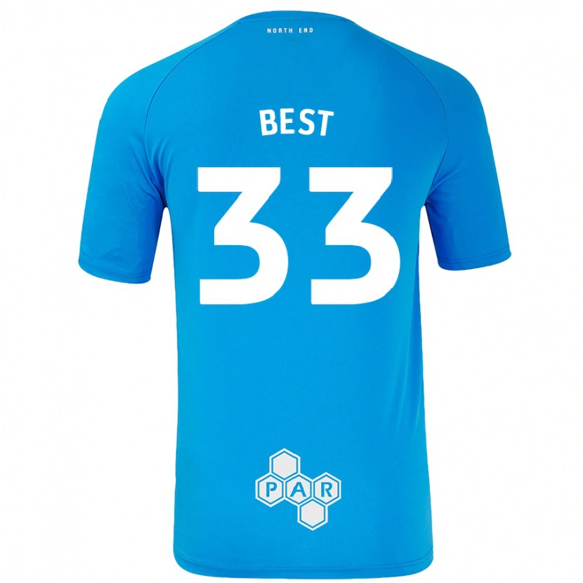 Danxen Kinder Kian Best #33 Himmelblau Auswärtstrikot Trikot 2024/25 T-Shirt Schweiz