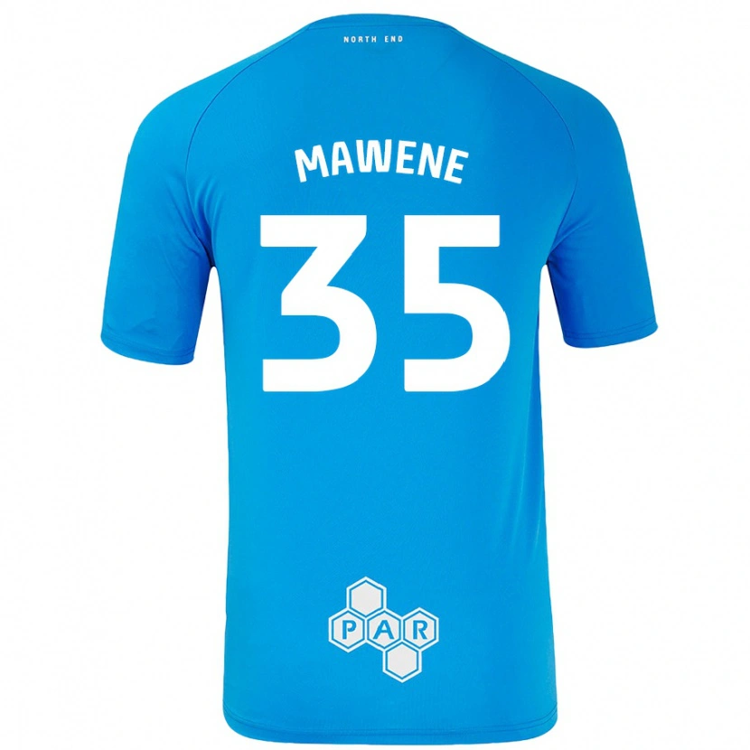 Danxen Kinder Noah Mawene #35 Himmelblau Auswärtstrikot Trikot 2024/25 T-Shirt Schweiz