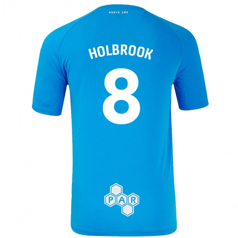 Danxen Kinder Jess Holbrook #8 Himmelblau Auswärtstrikot Trikot 2024/25 T-Shirt Schweiz