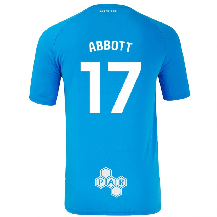 Danxen Kinder Becky Abbott #17 Himmelblau Auswärtstrikot Trikot 2024/25 T-Shirt Schweiz