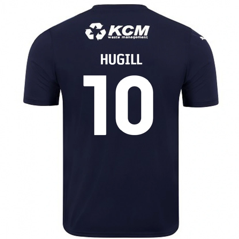 Danxen Kinder Jordan Hugill #10 Marineblau Auswärtstrikot Trikot 2024/25 T-Shirt Schweiz