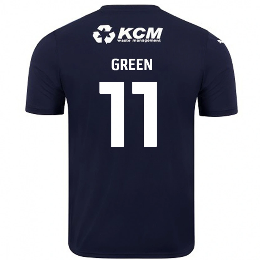 Danxen Kinder Andre Green #11 Marineblau Auswärtstrikot Trikot 2024/25 T-Shirt Schweiz