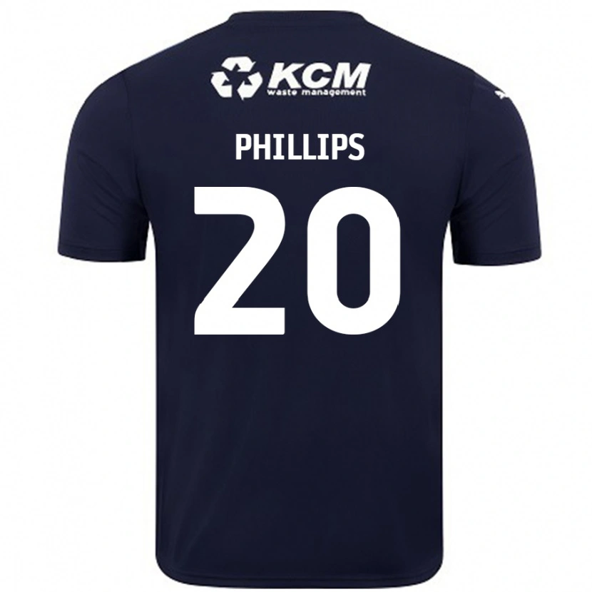 Danxen Kinder Dillon Phillips #20 Marineblau Auswärtstrikot Trikot 2024/25 T-Shirt Schweiz