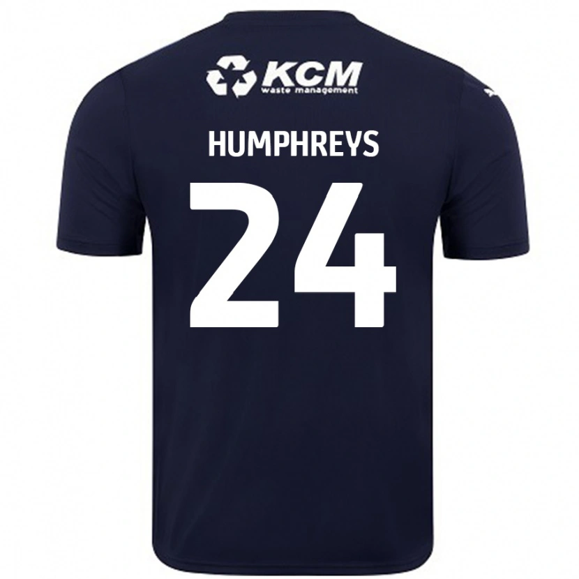 Danxen Kinder Cameron Humphreys #24 Marineblau Auswärtstrikot Trikot 2024/25 T-Shirt Schweiz