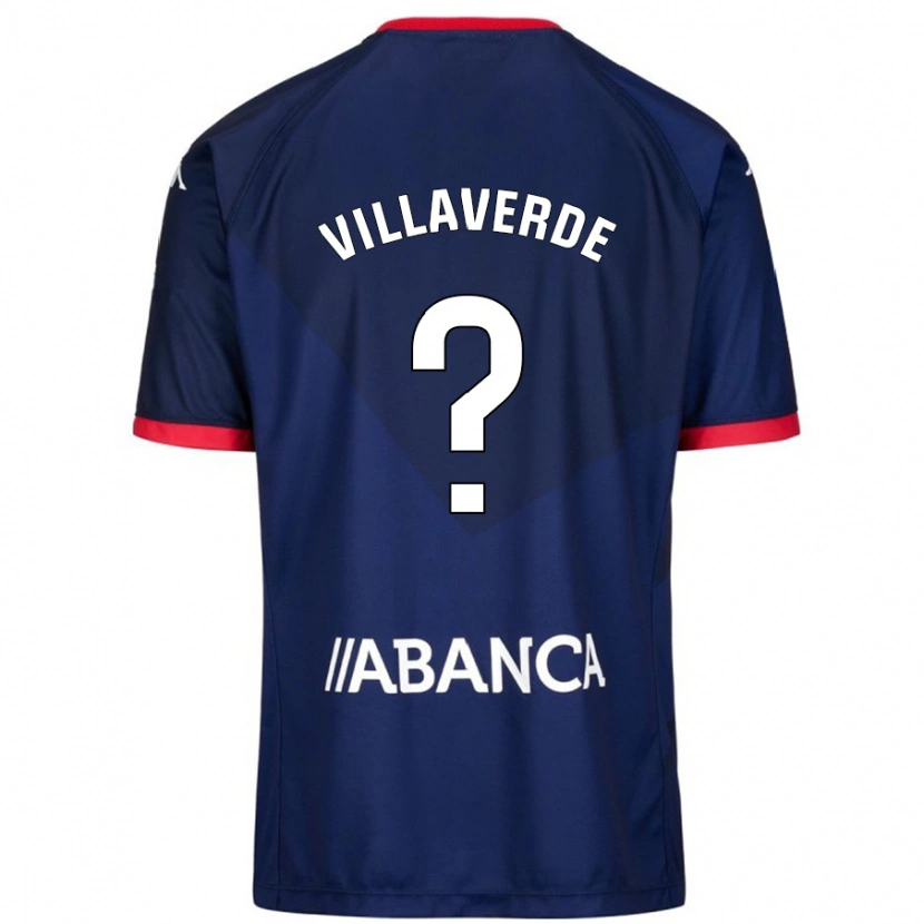 Danxen Kinder Hugo Villaverde #0 Marineblau Auswärtstrikot Trikot 2024/25 T-Shirt Schweiz