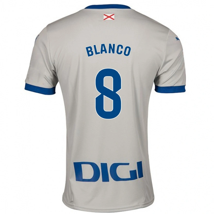 Danxen Kinder Antonio Blanco #8 Hellgrau Auswärtstrikot Trikot 2024/25 T-Shirt Schweiz