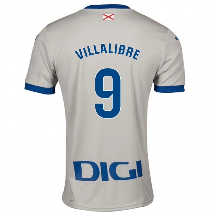 Danxen Kinder Asier Villalibre #9 Hellgrau Auswärtstrikot Trikot 2024/25 T-Shirt Schweiz