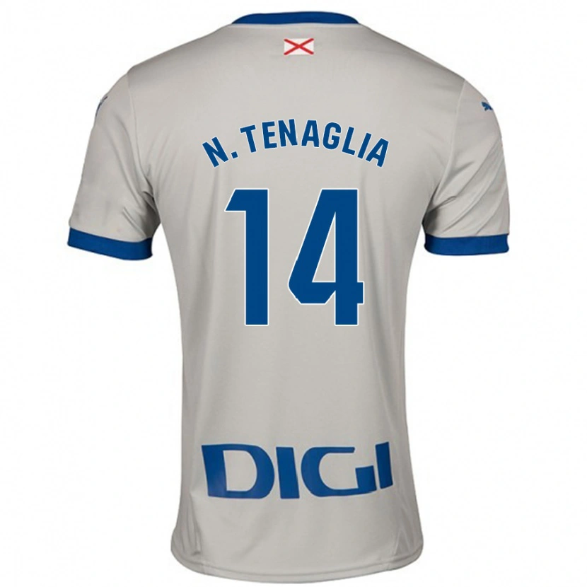 Danxen Kinder Nahuel Tenaglia #14 Hellgrau Auswärtstrikot Trikot 2024/25 T-Shirt Schweiz