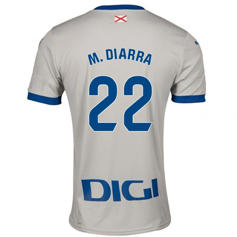 Danxen Kinder Moussa Diarra #22 Hellgrau Auswärtstrikot Trikot 2024/25 T-Shirt Schweiz