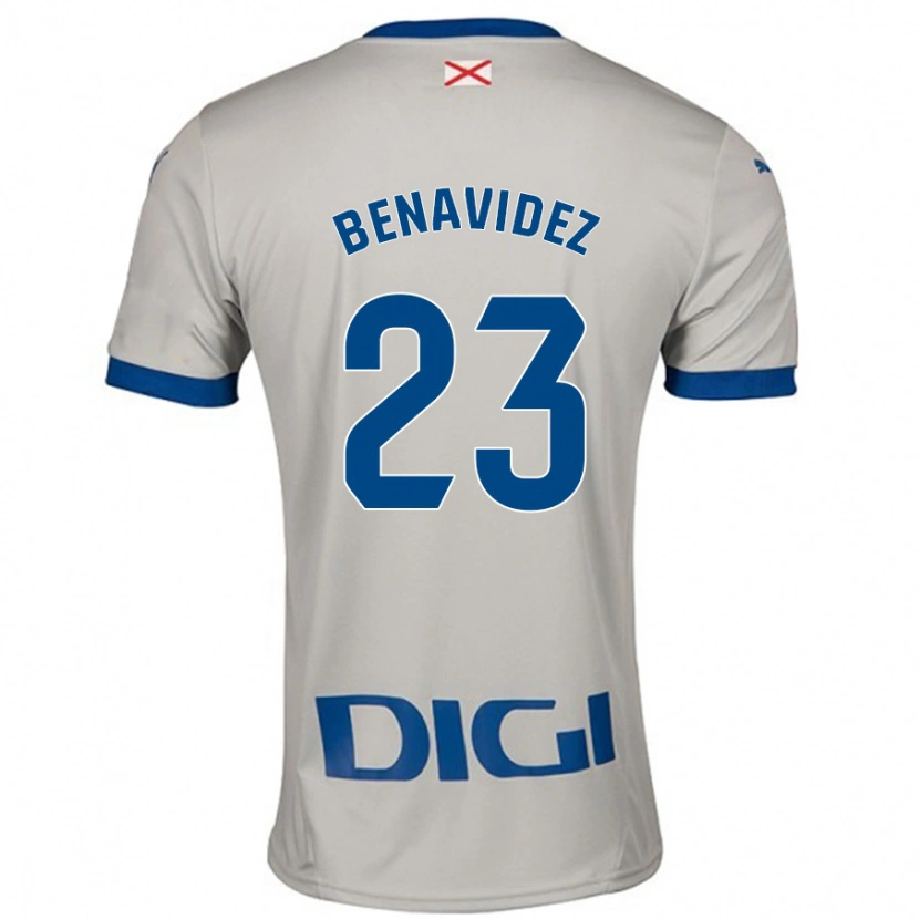 Danxen Kinder Carlos Benavidez #23 Hellgrau Auswärtstrikot Trikot 2024/25 T-Shirt Schweiz