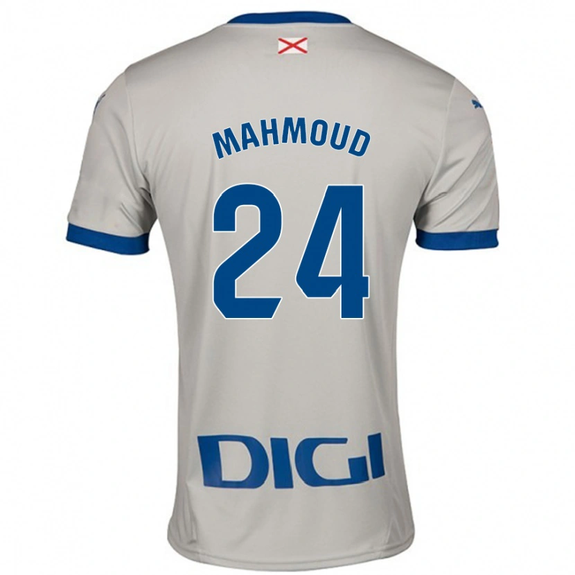 Danxen Kinder Abdallahi Mahmoud #24 Hellgrau Auswärtstrikot Trikot 2024/25 T-Shirt Schweiz