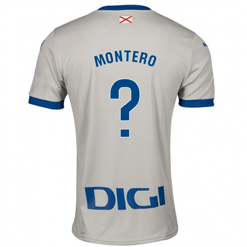 Danxen Kinder Rubén Montero #0 Hellgrau Auswärtstrikot Trikot 2024/25 T-Shirt Schweiz