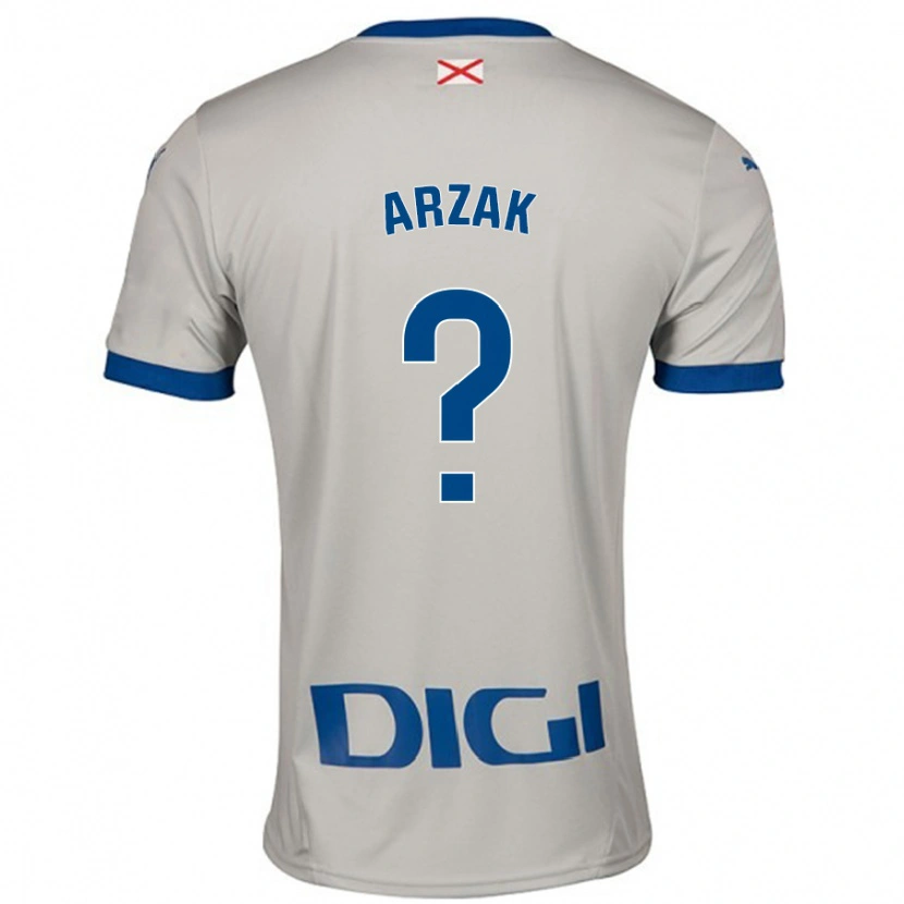 Danxen Kinder Andoni Arzak #0 Hellgrau Auswärtstrikot Trikot 2024/25 T-Shirt Schweiz