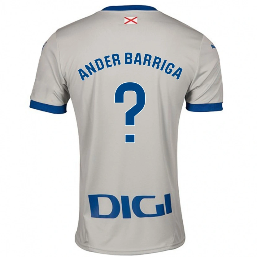 Danxen Kinder Jon Ander Barriga #0 Hellgrau Auswärtstrikot Trikot 2024/25 T-Shirt Schweiz