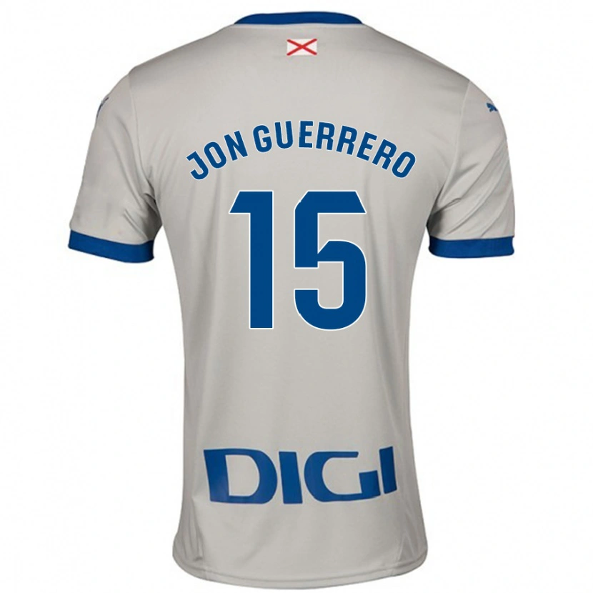 Danxen Kinder Julen Jon Guerrero #15 Hellgrau Auswärtstrikot Trikot 2024/25 T-Shirt Schweiz