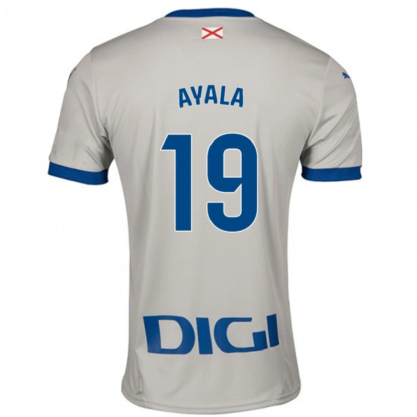 Danxen Kinder Axel Ayala #19 Hellgrau Auswärtstrikot Trikot 2024/25 T-Shirt Schweiz