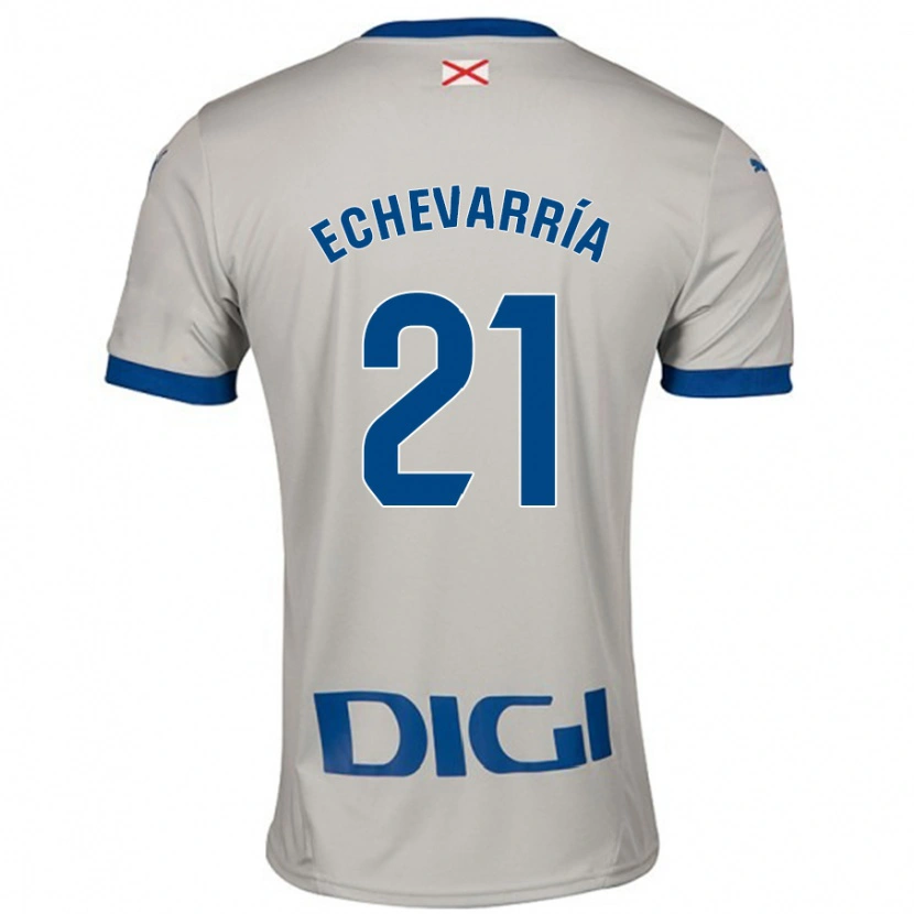 Danxen Kinder Martin Echevarría #21 Hellgrau Auswärtstrikot Trikot 2024/25 T-Shirt Schweiz