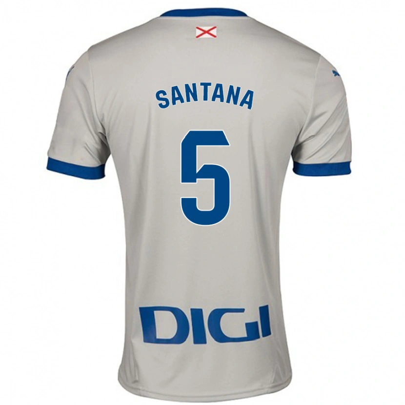 Danxen Kinder Vanesa Santana #5 Hellgrau Auswärtstrikot Trikot 2024/25 T-Shirt Schweiz