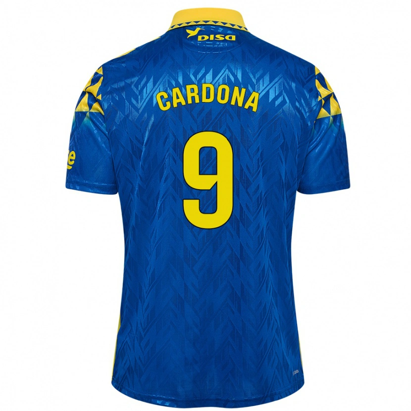 Danxen Kinder Marc Cardona #9 Blau Gelb Auswärtstrikot Trikot 2024/25 T-Shirt Schweiz