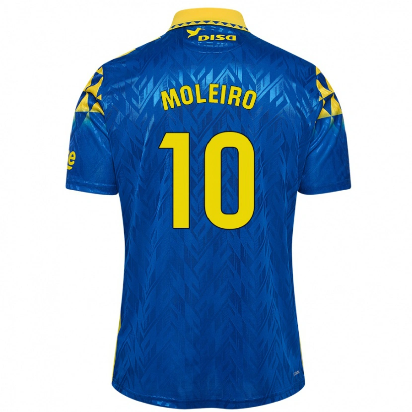 Danxen Kinder Alberto Moleiro #10 Blau Gelb Auswärtstrikot Trikot 2024/25 T-Shirt Schweiz