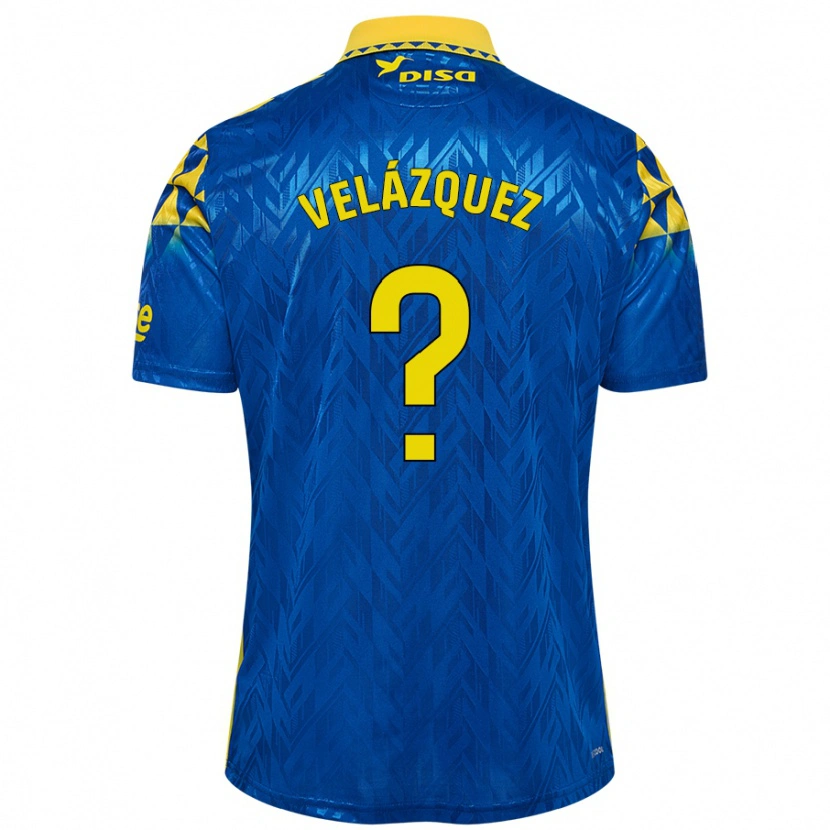 Danxen Kinder Brian Velázquez #0 Blau Gelb Auswärtstrikot Trikot 2024/25 T-Shirt Schweiz