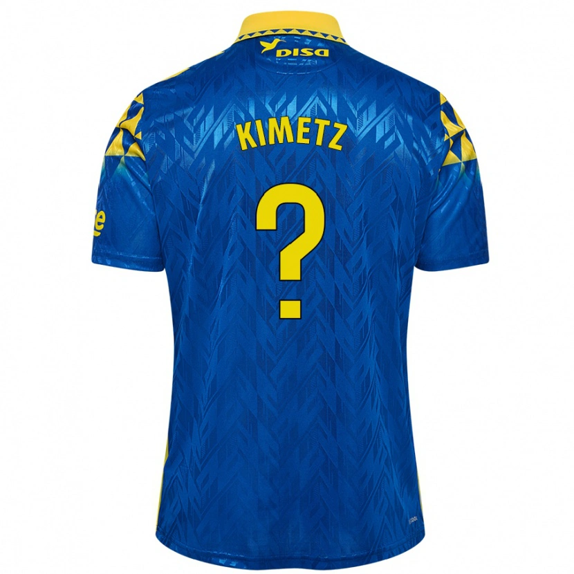 Danxen Kinder Kimetz García #0 Blau Gelb Auswärtstrikot Trikot 2024/25 T-Shirt Schweiz