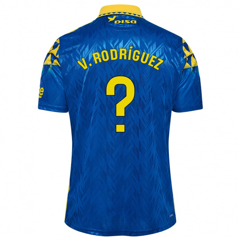 Danxen Kinder Carlos Vicente Rodríguez #0 Blau Gelb Auswärtstrikot Trikot 2024/25 T-Shirt Schweiz