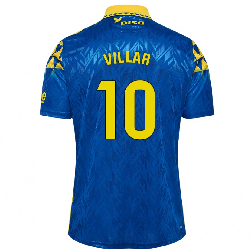 Danxen Kinder Andy Villar #10 Blau Gelb Auswärtstrikot Trikot 2024/25 T-Shirt Schweiz