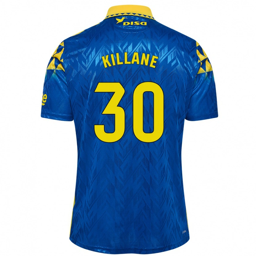 Danxen Kinder Álvaro Killane #30 Blau Gelb Auswärtstrikot Trikot 2024/25 T-Shirt Schweiz