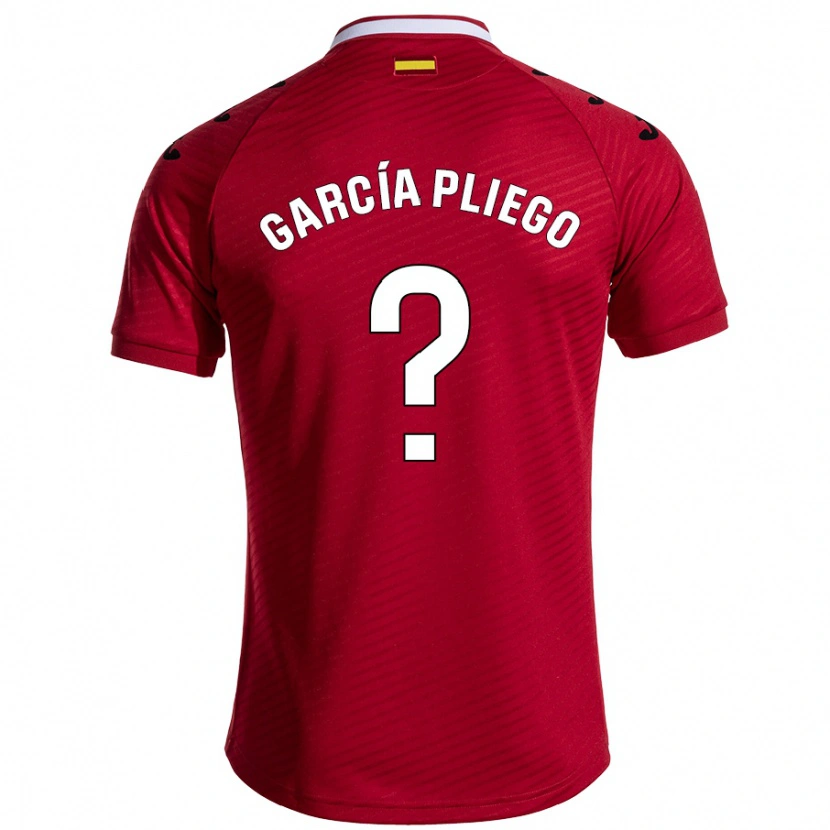 Danxen Kinder Hugo García Pliego #0 Dunkelrot Auswärtstrikot Trikot 2024/25 T-Shirt Schweiz