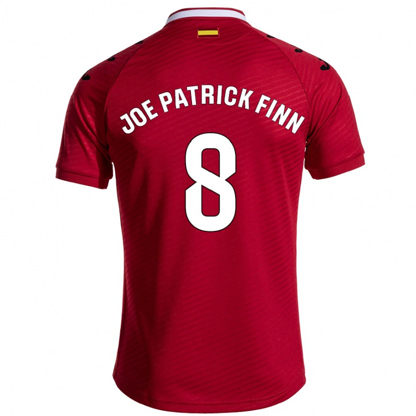 Danxen Kinder John Joe Patrick Finn #8 Dunkelrot Auswärtstrikot Trikot 2024/25 T-Shirt Schweiz