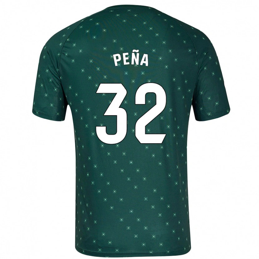 Danxen Kinder Marcos Peña #32 Dunkelgrün Auswärtstrikot Trikot 2024/25 T-Shirt Schweiz